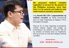 SEN. ROBIN PADILLA PUSHES SENATE BILL NO. 230 Medical Cannabis Compassionate Access Act of the Philippines