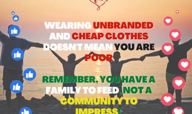 WEARING UNBRANDED AND CHEAP CLOTHES