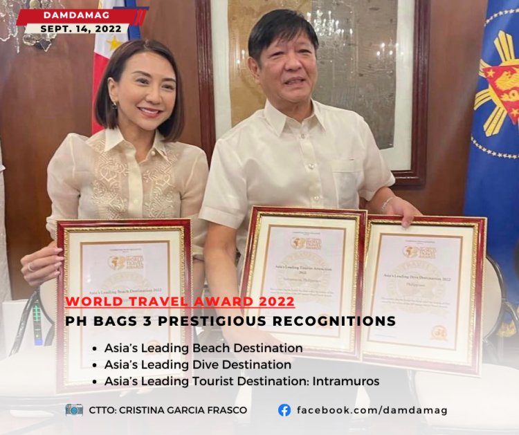 PH BAGS 3 PRESTIGIOUS RECOGNITIONS AT WORLD TRAVEL AWARD 2022